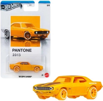 Mattel HOT WHEELS Silver Series Pantone auto kovové 5 druhů