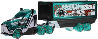 Mattel HOT WHEELS Track Fleet vozidlo s přívěsem různé druhy kov