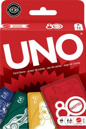 Mattel Hra Uno karty 80. výročí (společenská hra) Mattel Hra Uno karty 80. výročí (společenská hra)