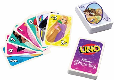 Mattel HRA Uno karty Disney Princess (Princezny) (společenská hra)