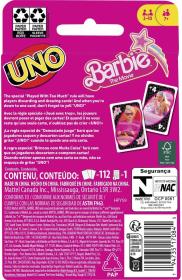 Mattel HRA Uno karty Filmová Barbie (společenská hra)