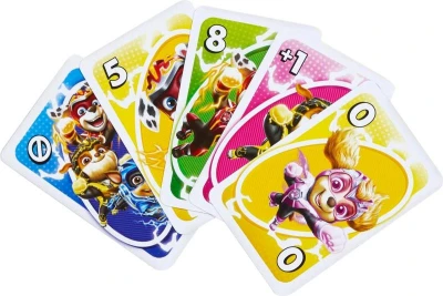 Mattel HRA Uno karty Junior Tlapková Patrola (společenská hra)