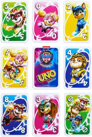 Mattel HRA Uno karty Junior Tlapková Patrola (společenská hra)