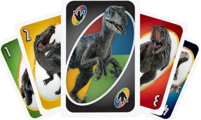 Mattel HRA Uno karty Jurský svět Nadvláda (společenská hra)