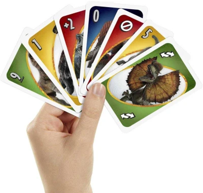 Mattel HRA Uno karty Jurský svět Nadvláda (společenská hra)