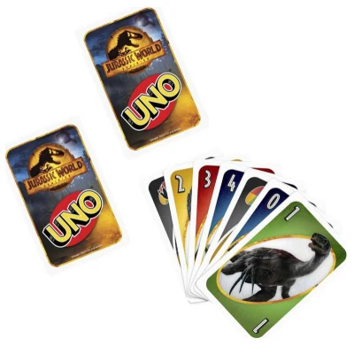 Mattel HRA Uno karty Jurský svět Nadvláda (společenská hra)