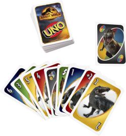 Mattel HRA Uno karty Jurský svět Nadvláda (společenská hra)