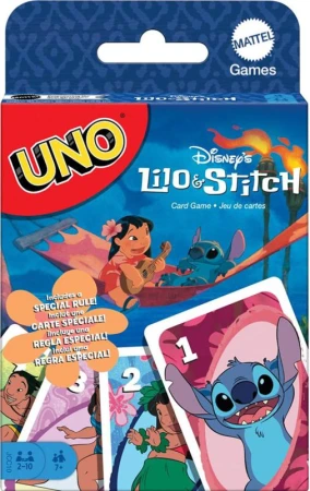 Mattel HRA Uno karty Lilo Stitch (společenská hra) Mattel HRA Uno karty Lilo Stitch (společenská hra)