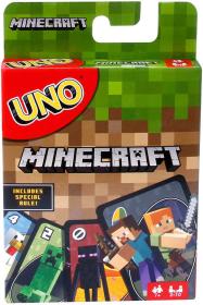 Mattel HRA Uno karty Minecraft (společenská hra)