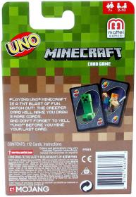 Mattel HRA Uno karty Minecraft (společenská hra)