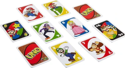 Mattel Hra Uno karty Super Mario (společenská hra)