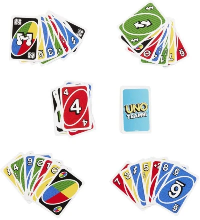 Mattel HRA Uno karty Teams! (společenská hra)