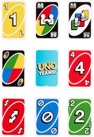 Mattel HRA Uno karty Teams! (společenská hra)