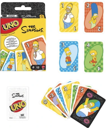 Mattel HRA Uno karty The Simpsons (společenská hra)