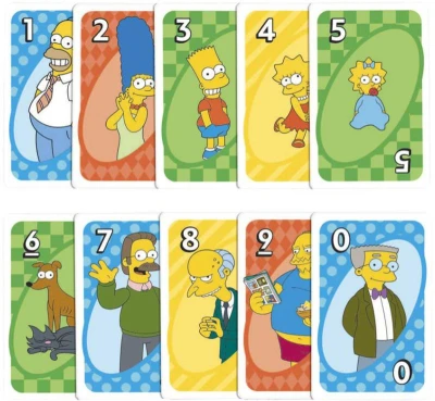Mattel HRA Uno karty The Simpsons (společenská hra)