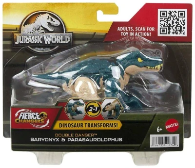Mattel Jurassic World dinosaurus praveký jašter s transformáciou 4 druhy plast