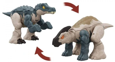 Mattel Jurassic World dinosaurus praveký jašter s transformáciou 4 druhy plast