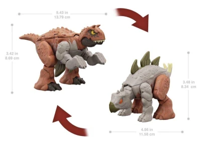Mattel Jurassic World dinosaurus praveký jašter s transformáciou 4 druhy plast