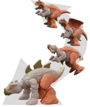 Mattel Jurassic World dinosaurus praveký jašter s transformáciou 4 druhy plast