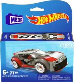 Mattel MEGA CONSTRUX Audi RS6 závoďák Hot Wheels 77 dílků s figurkou (stavebnice)