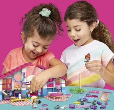 Mattel MEGA CONSTRUX Barbie Dům snů Dreamhouse set se 2 figurkami (stavebnice)