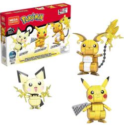 Mattel MEGA CONSTRUX Pokémon Pikachu / Pichu / Raichu 3v1 (stavebnice)