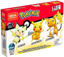 Mattel MEGA CONSTRUX Pokémon Pikachu / Pichu / Raichu 3v1 (stavebnice)