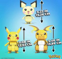 Mattel MEGA CONSTRUX Pokémon Pikachu / Pichu / Raichu 3v1 (stavebnice)