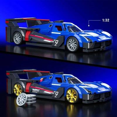 Mattel Mega Hot Wheels extrémna rýchlosť auto Cadillac 236 dielikov stavebnica