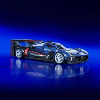 Mattel Mega Hot Wheels extrémna rýchlosť auto Cadillac 236 dielikov stavebnica