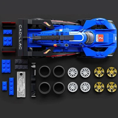 Mattel Mega Hot Wheels extrémna rýchlosť auto Cadillac 236 dielikov stavebnica