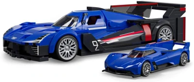Mattel Mega Hot Wheels extrémna rýchlosť auto Cadillac 236 dielikov stavebnica