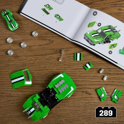 Mattel Mega Hot Wheels extrémna rýchlosť auto Camaro 289 dielikov stavebnica