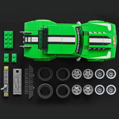 Mattel Mega Hot Wheels extrémna rýchlosť auto Camaro 289 dielikov stavebnica