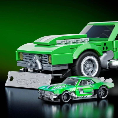 Mattel Mega Hot Wheels extrémna rýchlosť auto Camaro 289 dielikov stavebnica