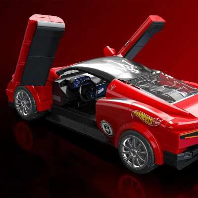 Mattel Mega Hot Wheels extrémna rýchlosť auto Maserati 250 dielikov stavebnica