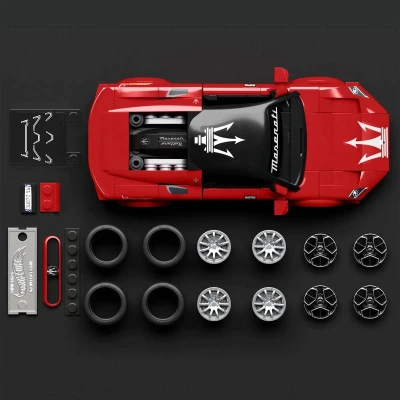 Mattel Mega Hot Wheels extrémna rýchlosť auto Maserati 250 dielikov stavebnica