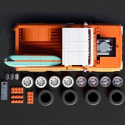 Mattel Mega Hot Wheels prémiová edice auto Chevy 858 dílků stavebnice