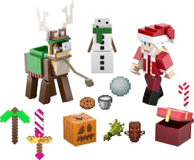 Mattel Minecraft Adventní kalendář s figurkami a doplňky 24 okének