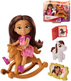 Mattel SPIRIT Malá Lucky panenka kloubová 14cm set s koníkem a doplňky