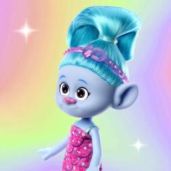 Mattel Trollové (Trolls) postavička kloubová Chenille panenka plast