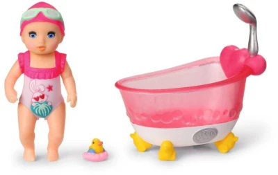 Mattel ZAPF BABY BORN Panenka Minis Amy herní set s vanou
