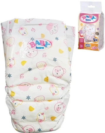 Mattel ZAPF CREATION Plenky pro panenku miminko Baby Born set 5ks