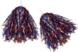 Mávátko party pom pom (pompon) třásně trikolora set 2ks na fandění