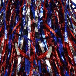 Mávátko party pom pom (pompon) třásně trikolora set 2ks na fandění