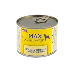 MAX Deluxe Dog kousky kuřete, konzerva 200 g MAX Deluxe Dog kousky kuřete, konzerva 200 g