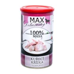 MAX Deluxe Dog kuřecí křídla, konzerva 1200 g