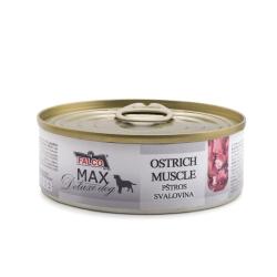 MAX Deluxe Dog pštros svalovina, konzerva 80 g MAX Deluxe Dog pštros svalovina, konzerva 80 g