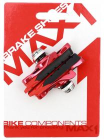 Max1 brzdová botka silniční Race 55 mm výměnná červený elox