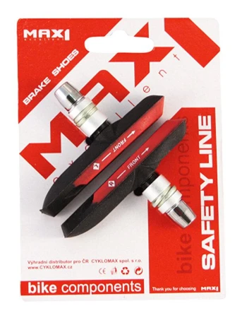 Max1 brzdová botka závit 72 mm červená